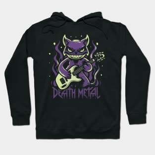 death metal Satanic Baphomet cat Hoodie